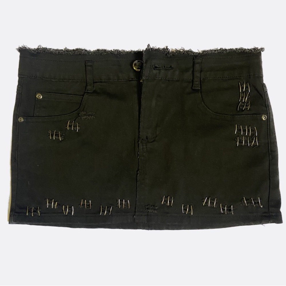 Vintage Twelve by Twelve LA Black  Mini Skirt  😎